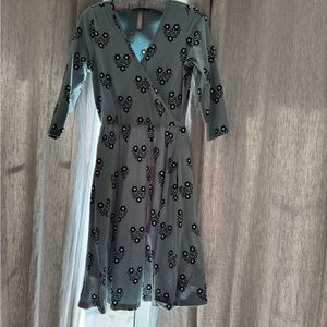 Elegant Floral Blue Dress